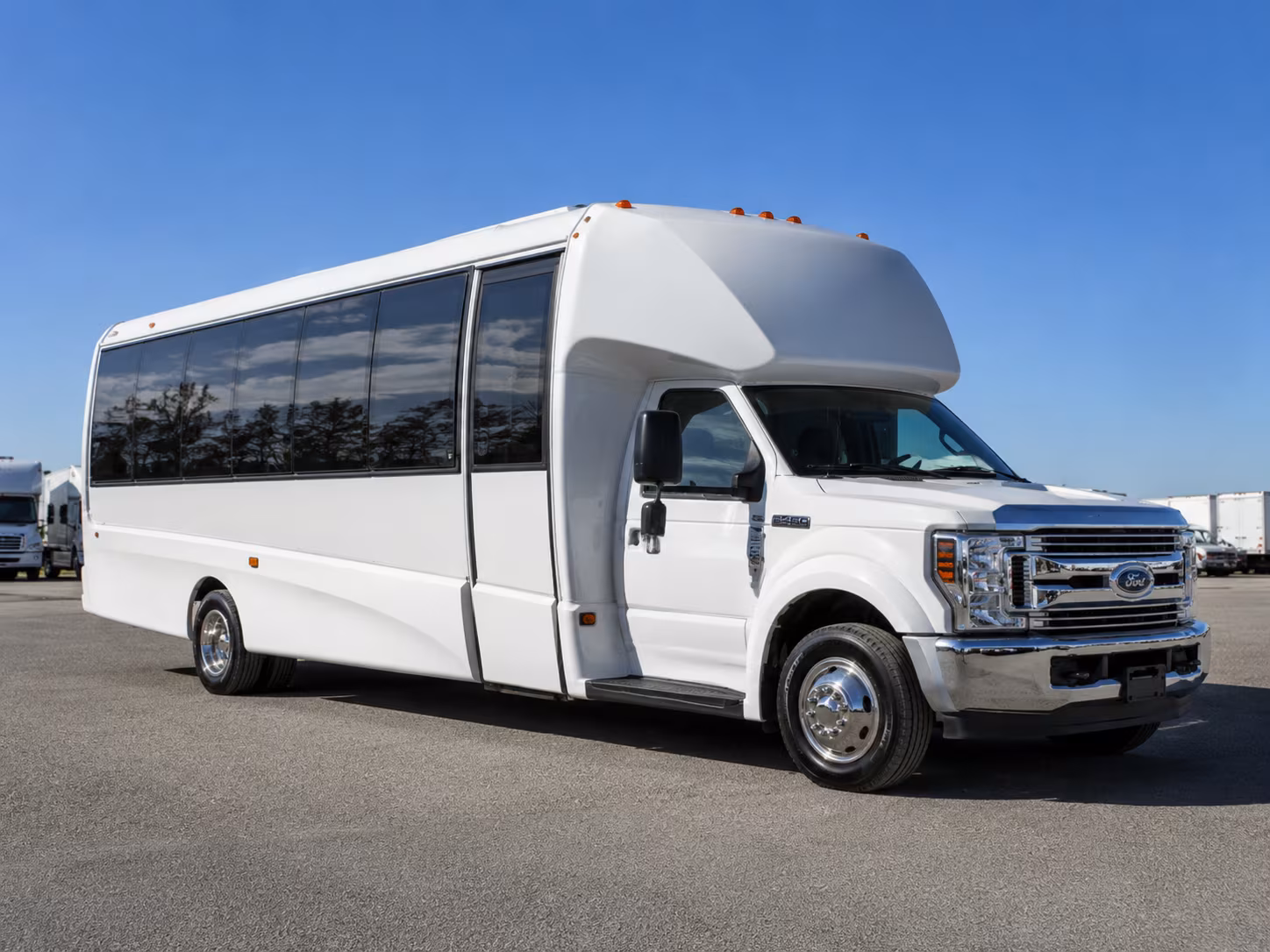 corporate shuttle buses for biotech healthcare and financial services groups