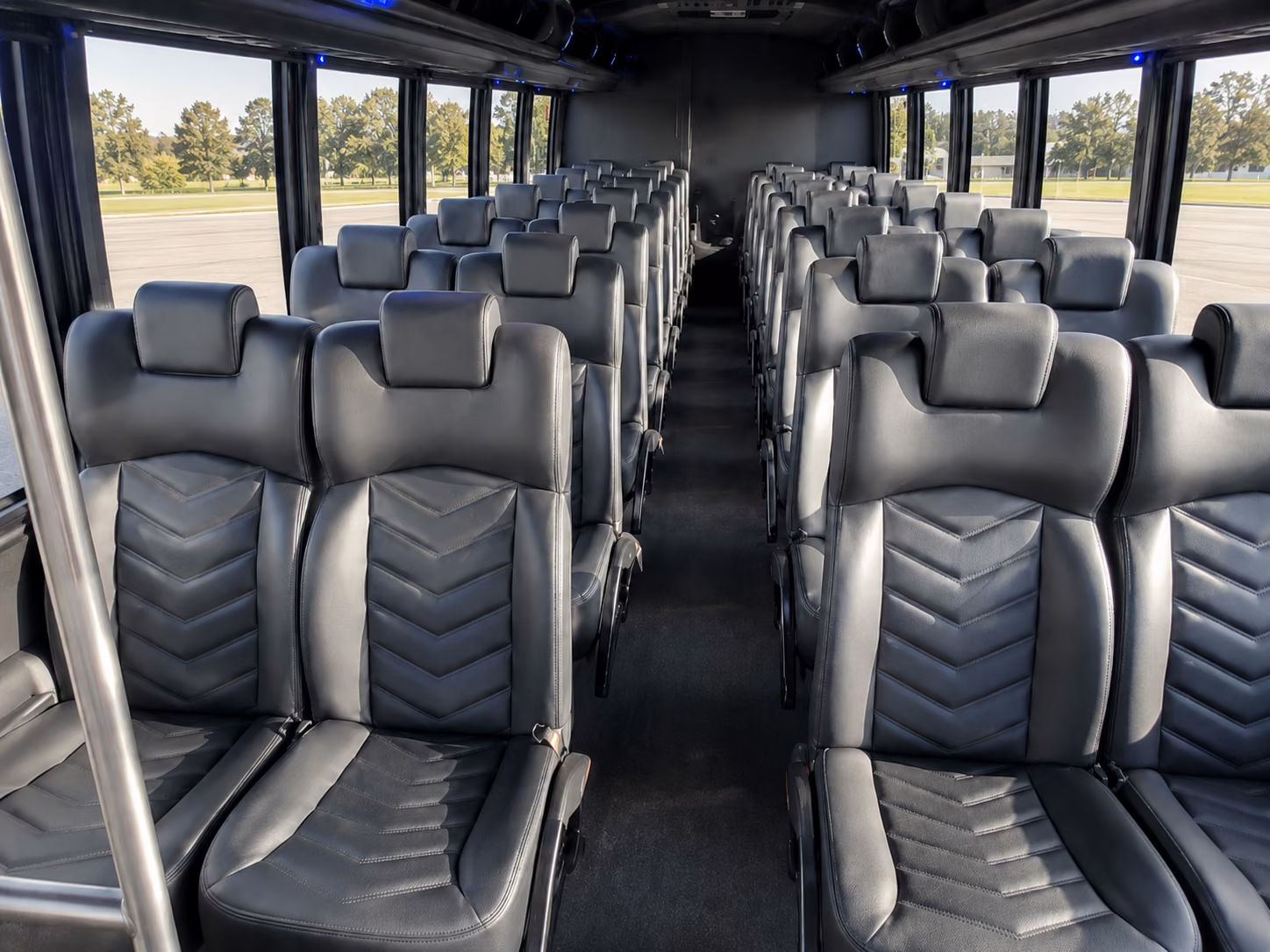 palm beach gardens 15 passenger minibus inside