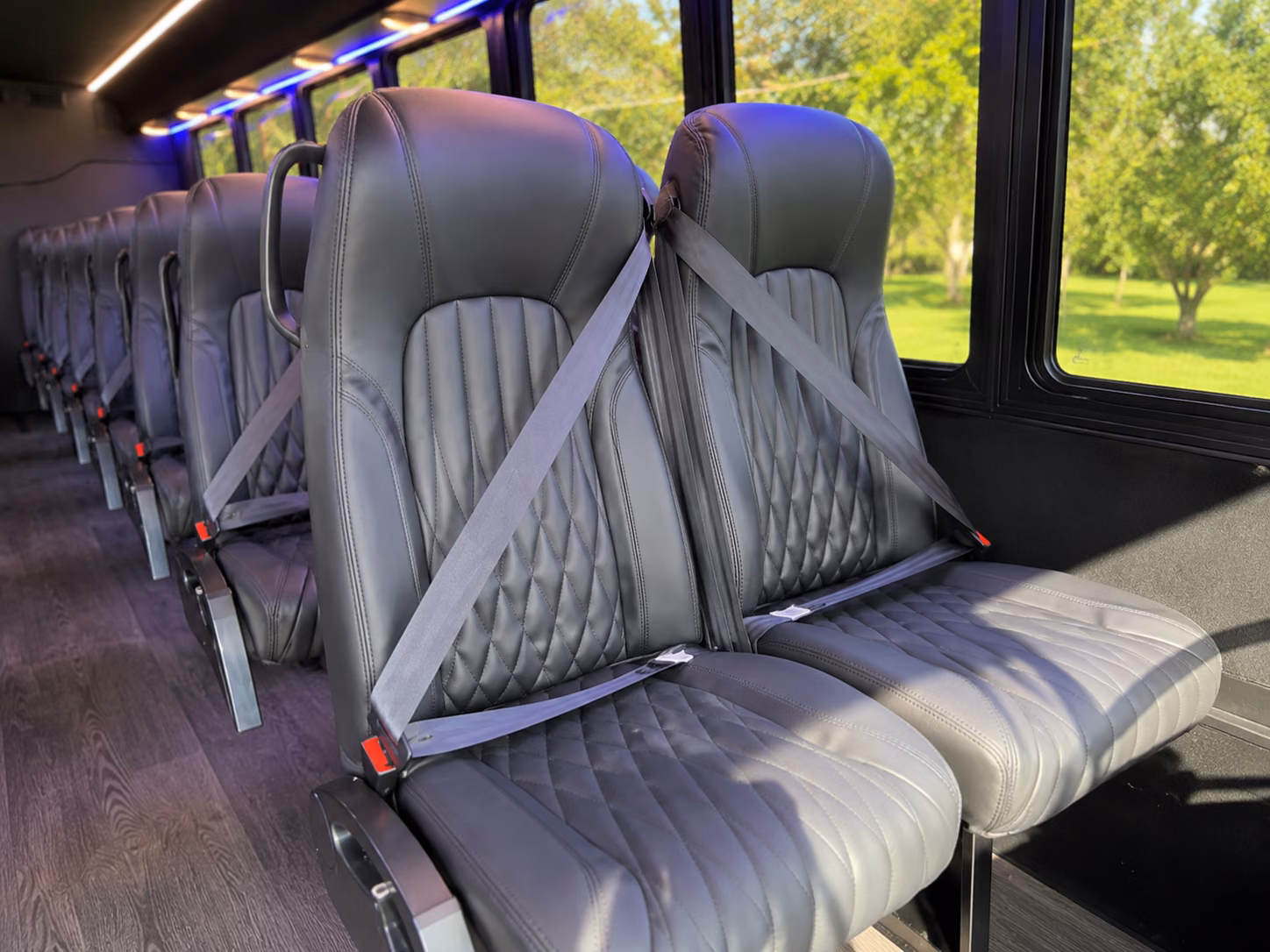 palm beach gardens 15 passenger minibus interior