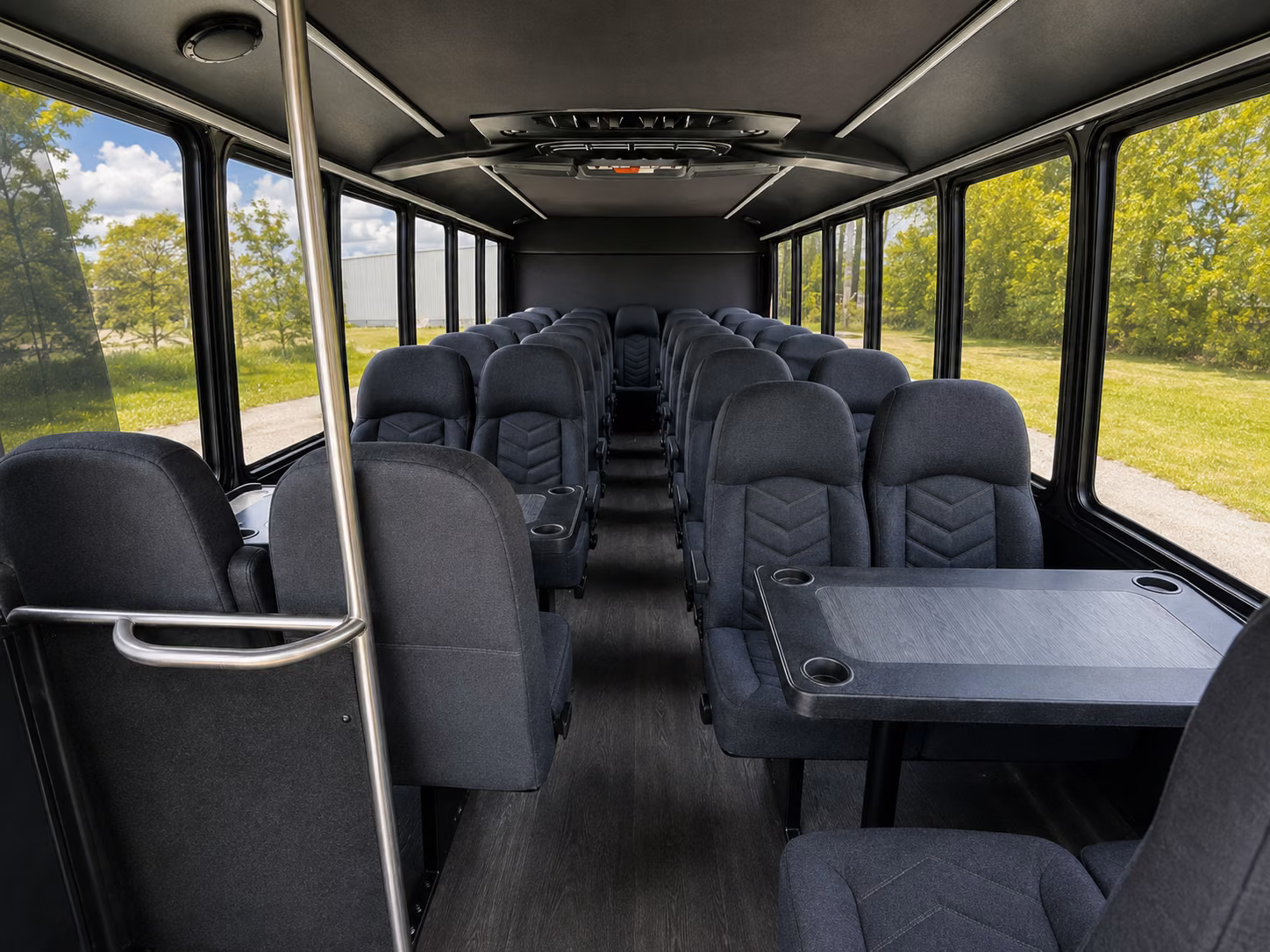 palm beach gardens 18 passenger minibus inside
