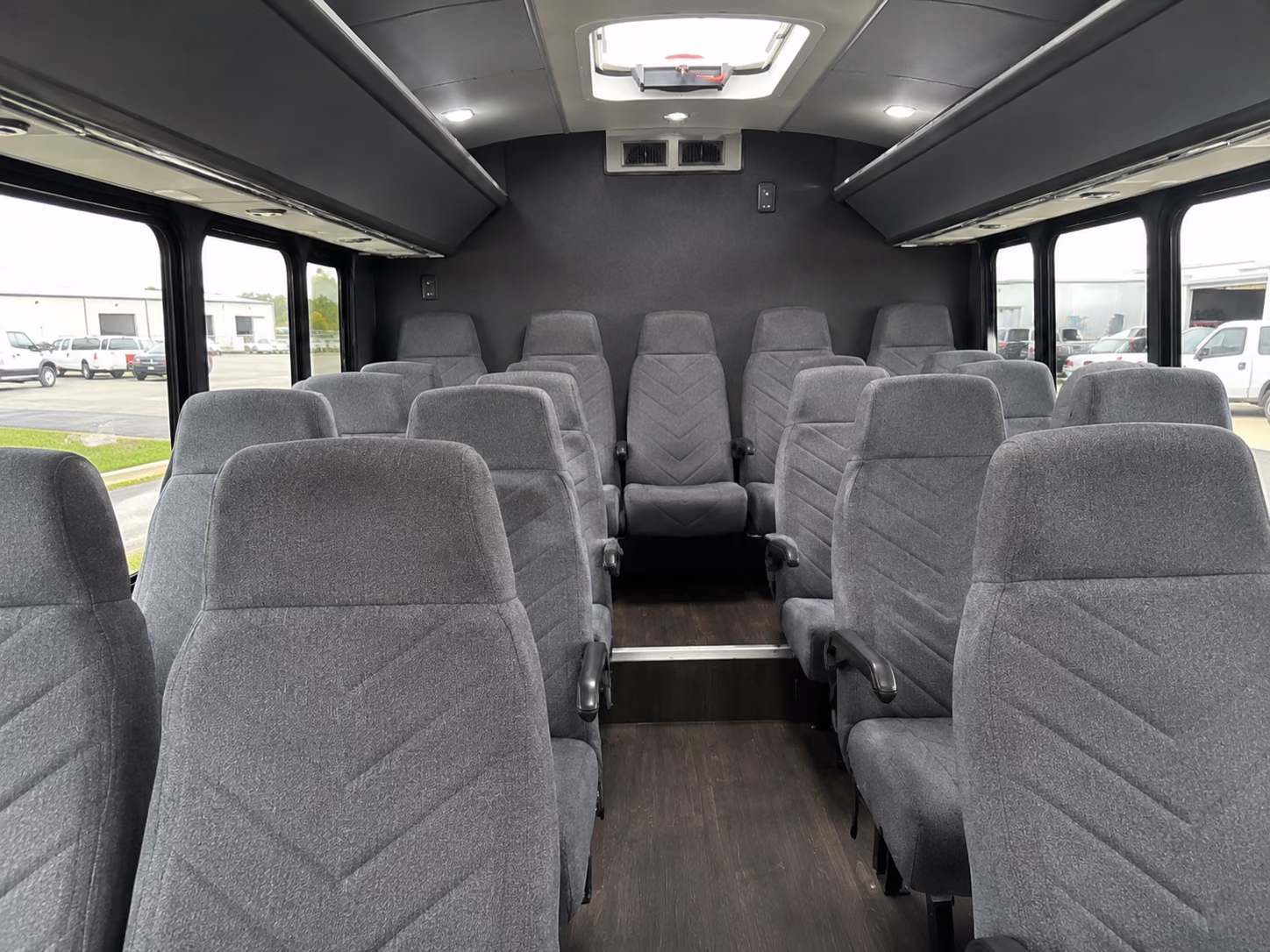 palm beach gardens 18 passenger minibus interior