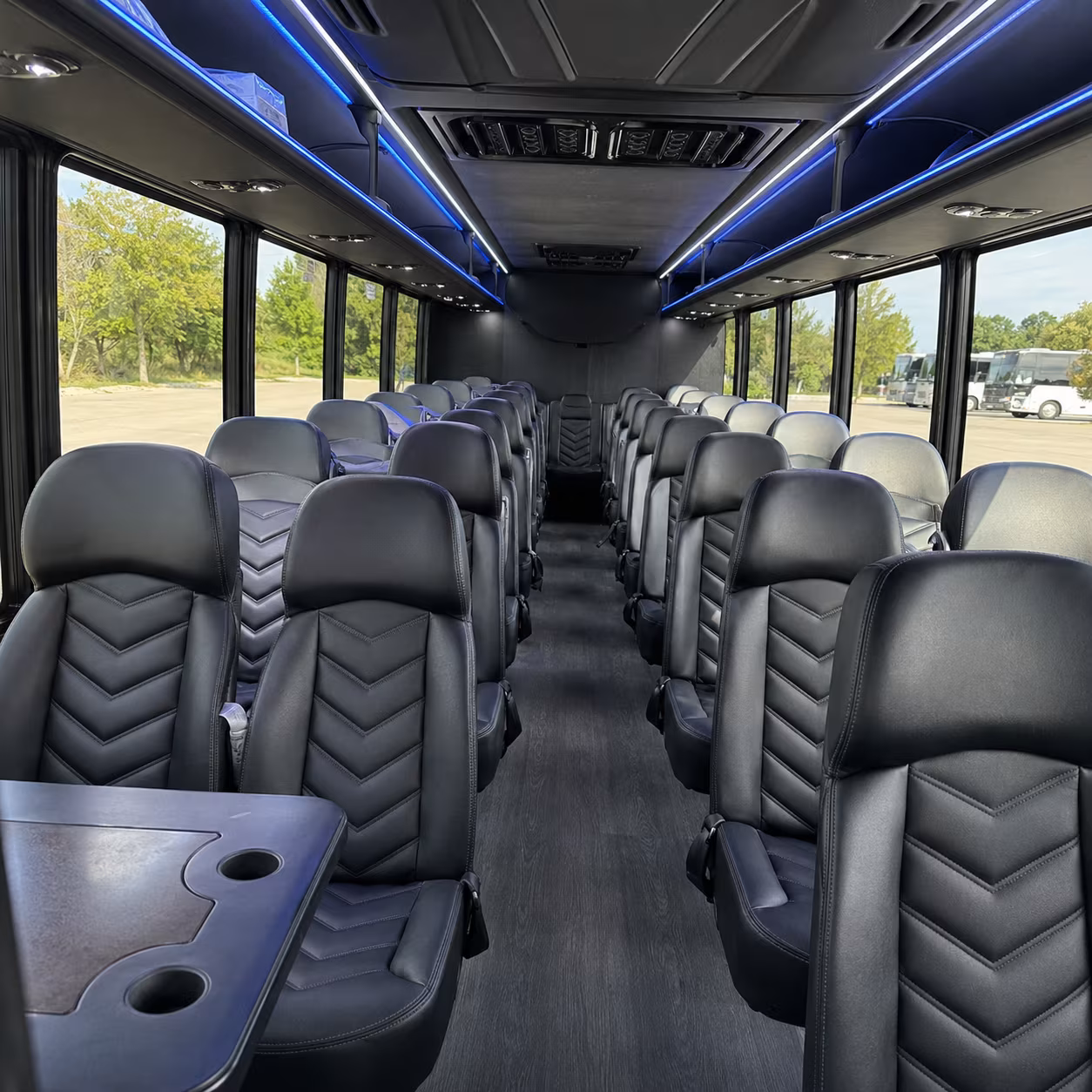 palm beach gardens 28 passenger minibus inside