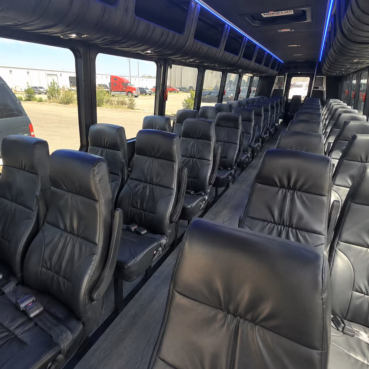 palm beach gardens 30 passenger minibus inside