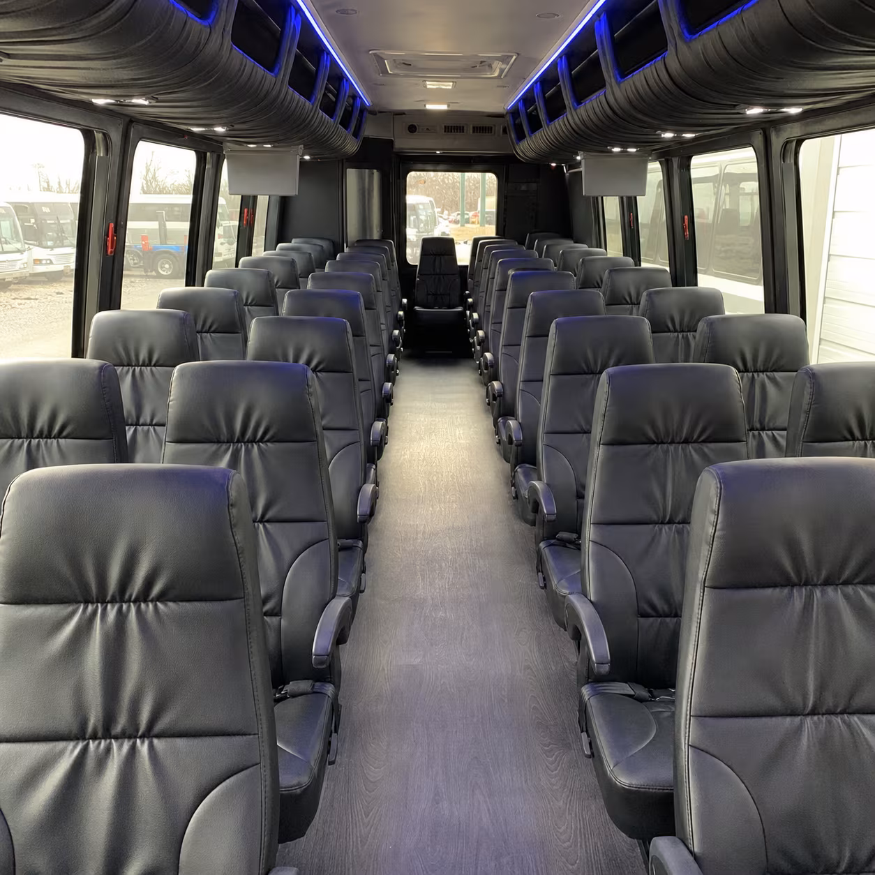 palm beach gardens 35 passenger minibus interior