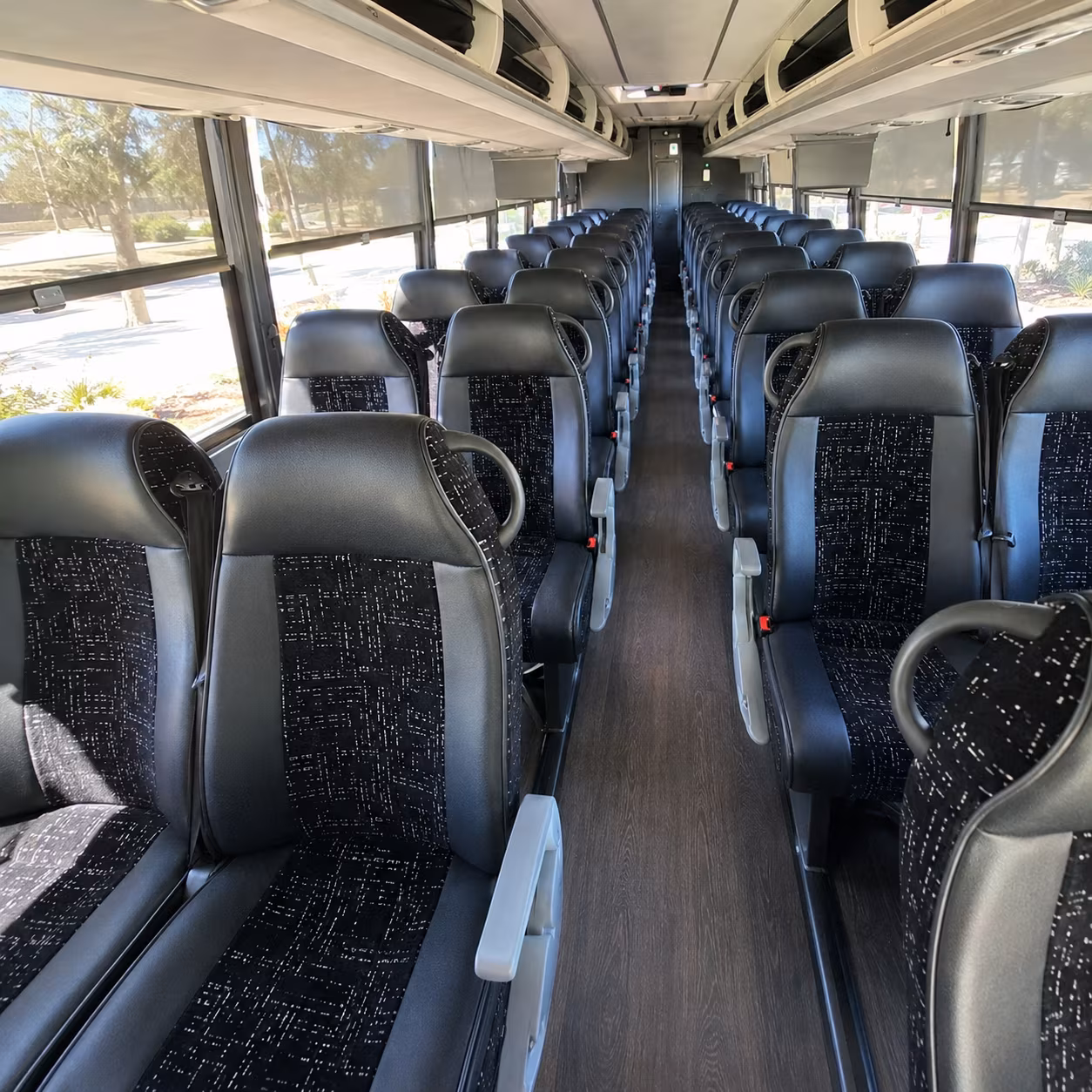 palm beach gardens 56 passenger charter bus inside