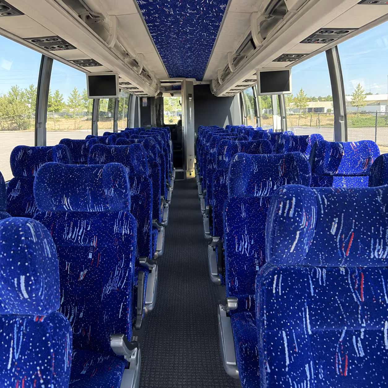 palm beach gardens 56 passenger charter bus interior
