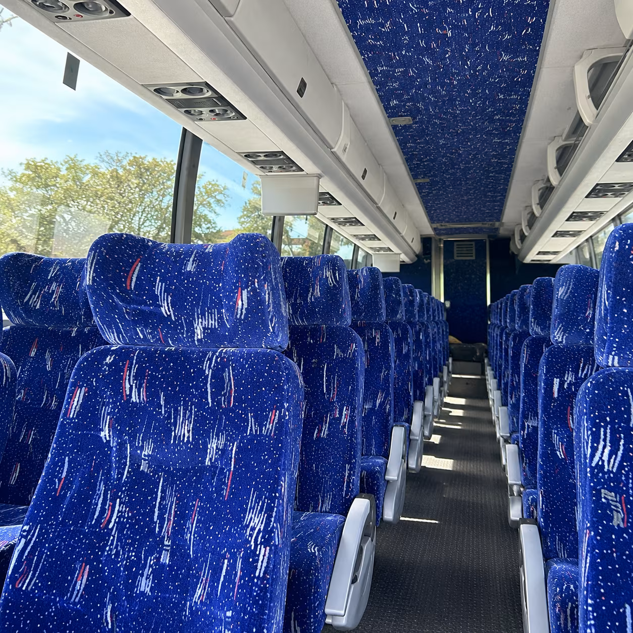 palm beach gardens charter bus inside