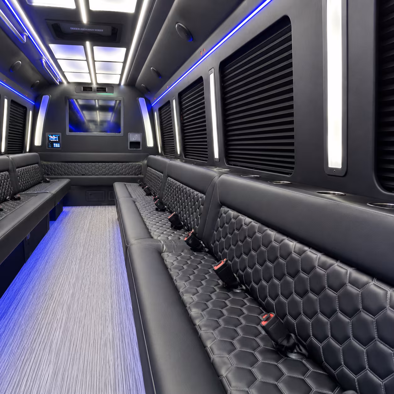 palm beach gardens party bus inside
