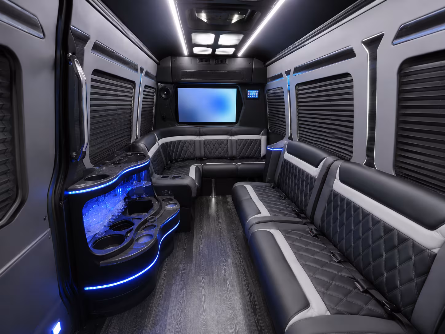 palm beach gardens sprinter limousine interior